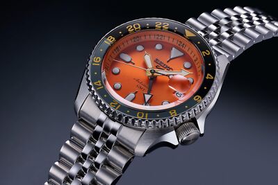 SEIKO 5スポーツ　GMT オレンジ SSK005KC Seiko Watch Five Sports SSK005KC Style GMT Wristwatch Orange | eBay