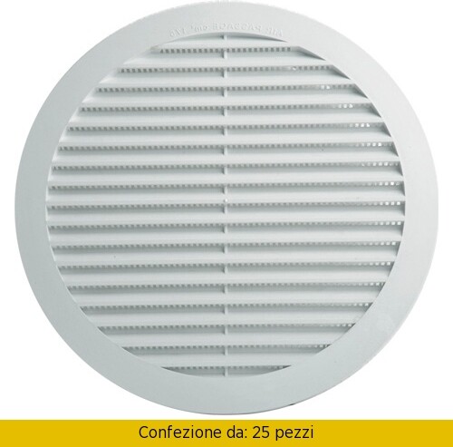 Stamplast griglia Aerazione In Plastica ø mm 120 Pezzi 25 GP12-01