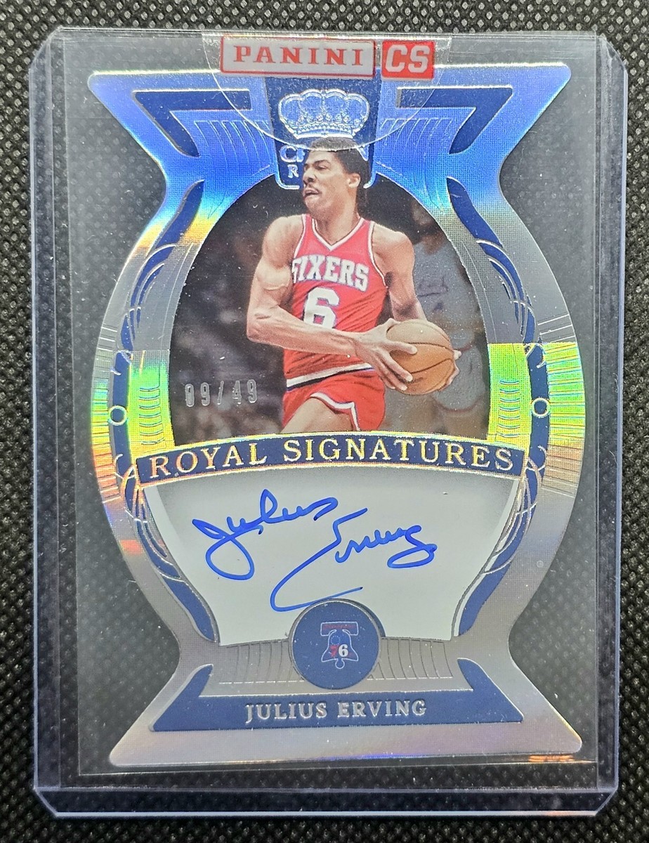 その他 NBA ERVING Auto 6/25!! 23-24 Crown Royale Julius Erving Royal Signatures On Card
