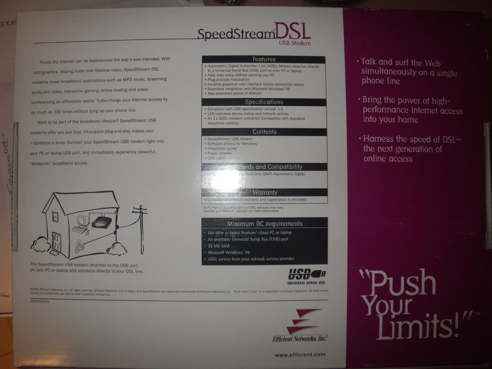 SPEEDSTREAM DSL USB DSL EXTERNAL MODEM MODEL #4060 BRAND NEW!! - Image 2 of 4