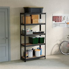 5 Tier Racking Shelf Heavy Duty Garage Shelving Storage Shelves Unit 180x90x40cm