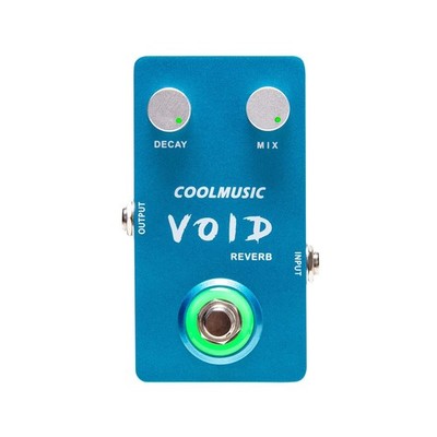 COOLMUSIC CRV01 Reverb GitarrenEffektpedal, Gehäuse aus Aluminiumlegierung