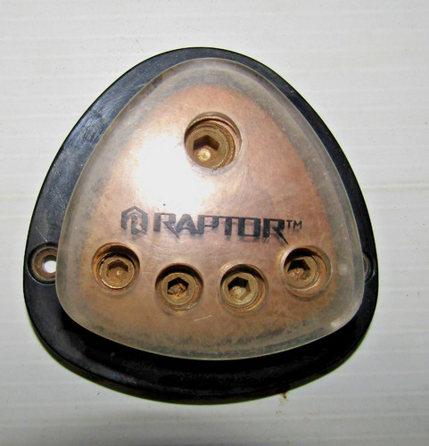 Raptor 4 Position Ground Distribution Block (1 In-4 Out) Audio 12V Power USED