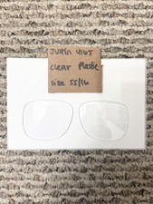 New Ray Ban Justin RB4165 4165 Clear Replacement Lenses Size 55/16