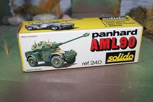 Solido 1/50 - Panhard AML 90 Flandre - Militaire - Occasion (Bon état + Boîte)