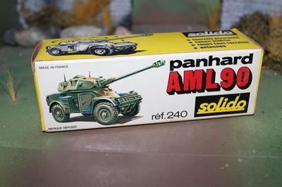 SOLIDO DIECAST  PANHARD AML90 #240 DAMAGED IN ORIGINAL BOX-1970