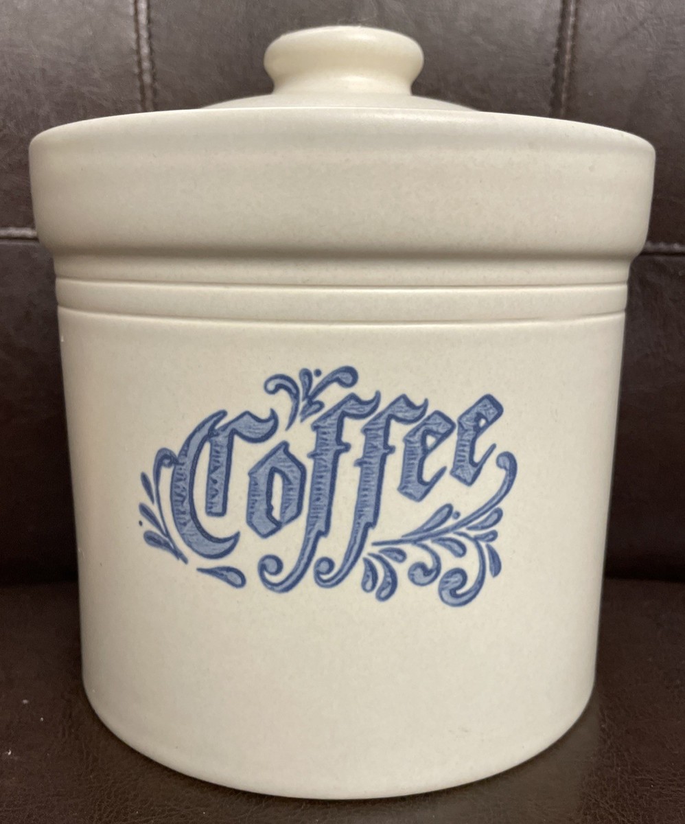 Vintage Pfaltzgraff YORKTOWNE Coffee Canister W/Lid 6 3/4” USA RARE