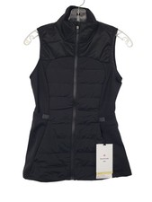 NEW Lululemon Black Down for It All Full Zip Vest Goose Down Running Layer 4