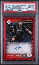 2025-26 Topps Chrome Merlin Dominik Szoboszlai Red Mojo Autograph /5
