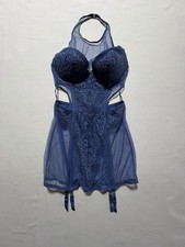 Victoria's Secret Dream Angels Embroidered Floral Corset 34C Romantic Coquette