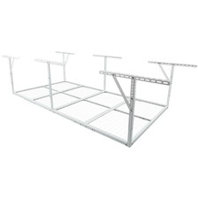 4x8FT Heavy-Duty Garage Ceiling Rack 600LB Capacity Adjustable Drop-Down