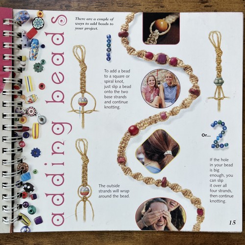 Hemp Bracelets - KLUTZ Book - Patterns and Beads - Picture 3 of 7