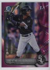 2022 Bowman Chrome Prospects Fuchsia Lava Refractor 165/199 Misael Gonzalez 0i6n