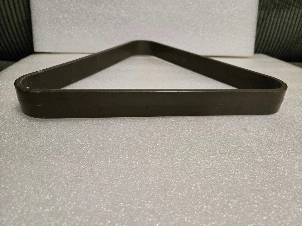 Vintage Brunswick Olive Drab Plastic Pool Billiard Triangle Ball Rack - Image 3 of 4