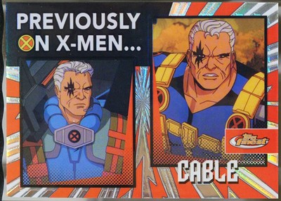 2025 Topps Finest X-Men '97 - Previously on X-Men Baseball Taft Cable #PO-10 VG