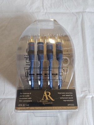 Acoustic Research 20ft audio cable RCA connectors AP033