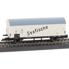 Tillig 17009 TT Kühlwagen Tnfhs, DR, Ep.III 'Seefische' TT + Neu
