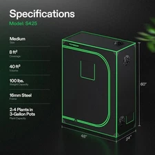 Complete Indoor Grow Bundle - Lights, Ventilation, Nutrients, Tent, and More!