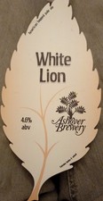 Ashover Brewery White Lion American hopped pale ale Pump clip