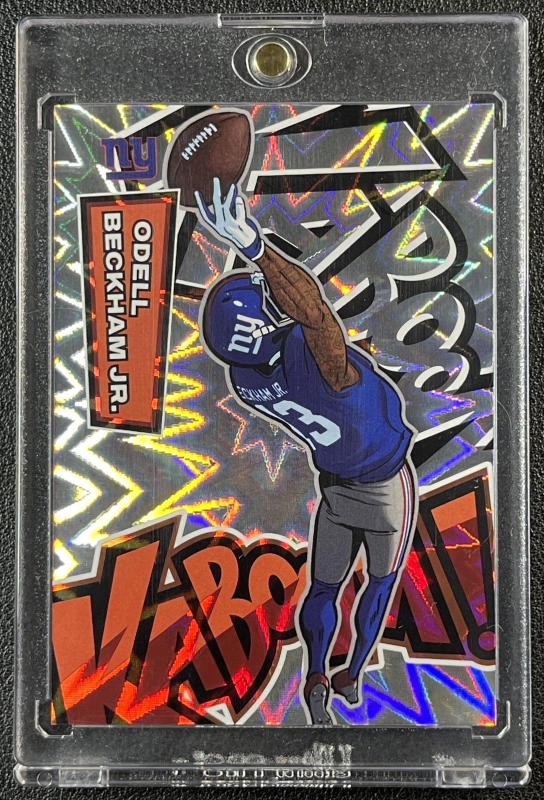 ODELL BECKHAM JR. 2025 PANINI ABSOLUTE #26 KABOOM VERTICAL GIANTS SP