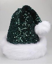 Santa Hat for Adults Unisex New Year Festive Party - Hunter Sequin