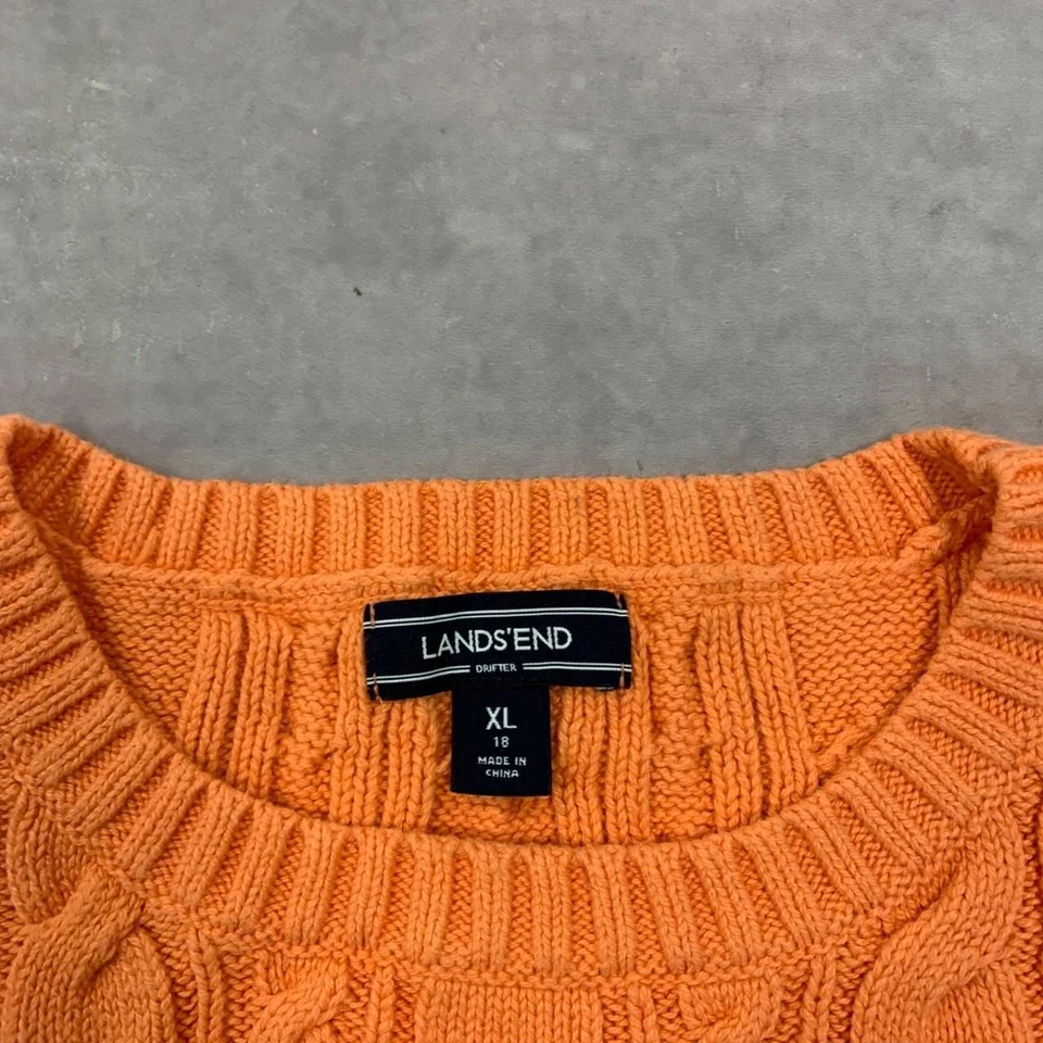 Vintage Knitted Jumper cable knit patterned chunky sweater Women's XL - Image 4 of 4