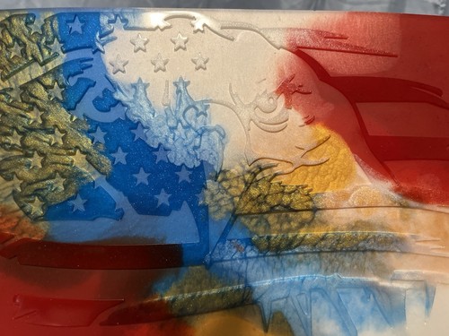 Acrylic American Eagle Flag - Picture 2 of 3