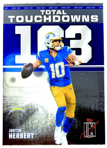 2025 Topps Signature Justin Herbert Base (RAW)