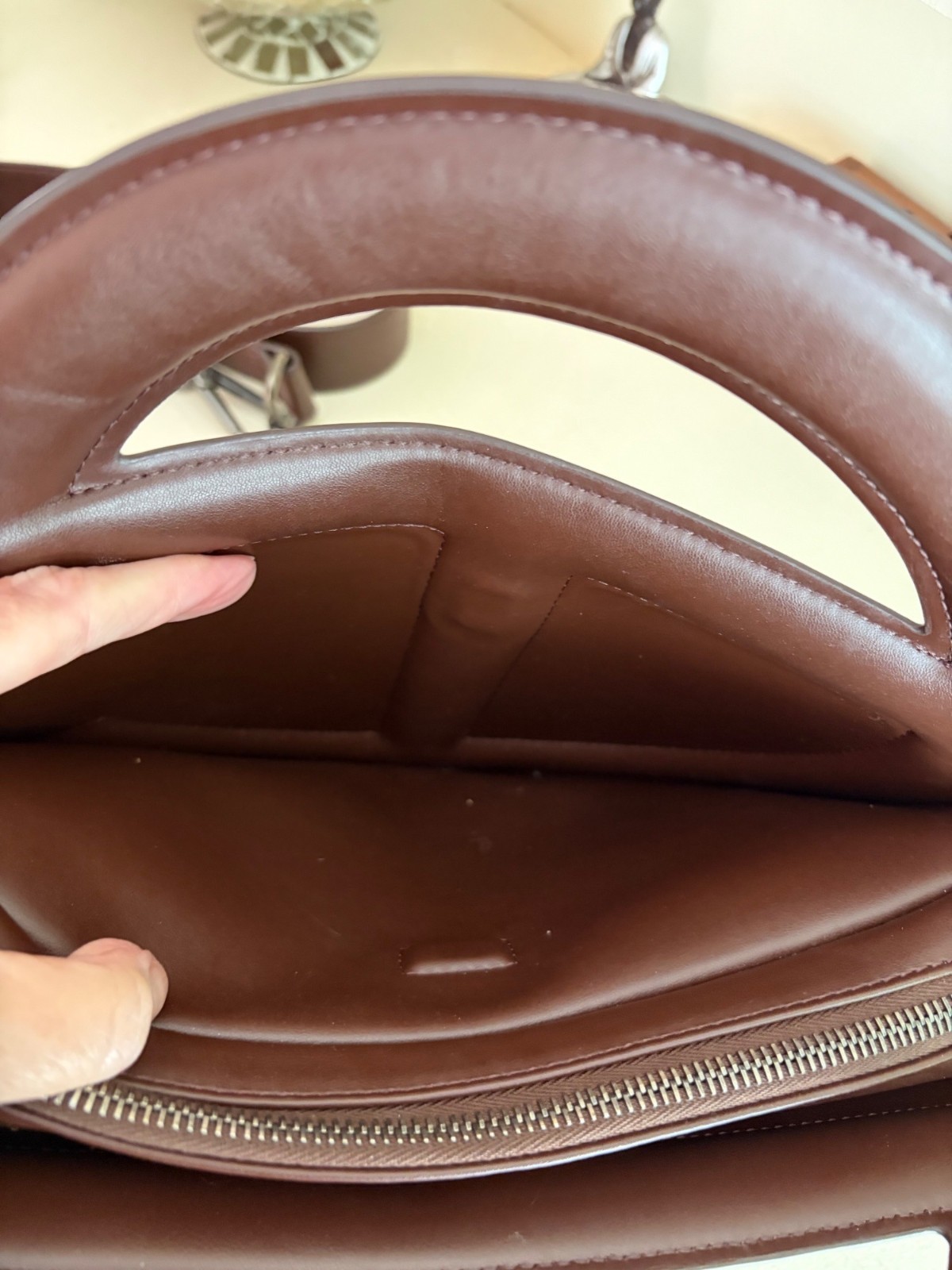 Telfar Chocolate Vegan Leather Large Round Circle Bag (Highly Desired Bag) image 10