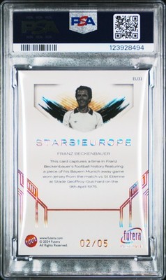 futera ベッカム　ジャージカード 2025 Futera Incredible Stars Of Europe #EU33 Franz Beckenbauer