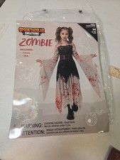 Spooktacular Creations Girls Zombie Costume Medium 8-10 Halloween Dress NIB