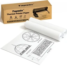 Thermal Printer Paper 8.5x11" US Letter Quick-Dry 50 Sheets Compatible w/ M08F M