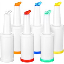 6-Piece Professional Bar Juice Pour Bottles Set - 0.9 Quart Juice Pourers7115
