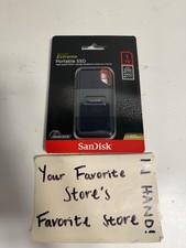 SanDisk Extreme 1TB, USB-C Portable External SSD - Black (SDSSDE61-1T00-AT)