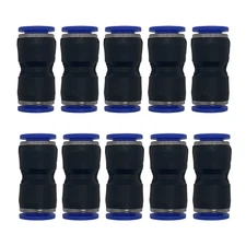 Zjxed 10Mm OD X 10Mm OD Pneumatic Quick Connector Push to Connect Fittings Strai