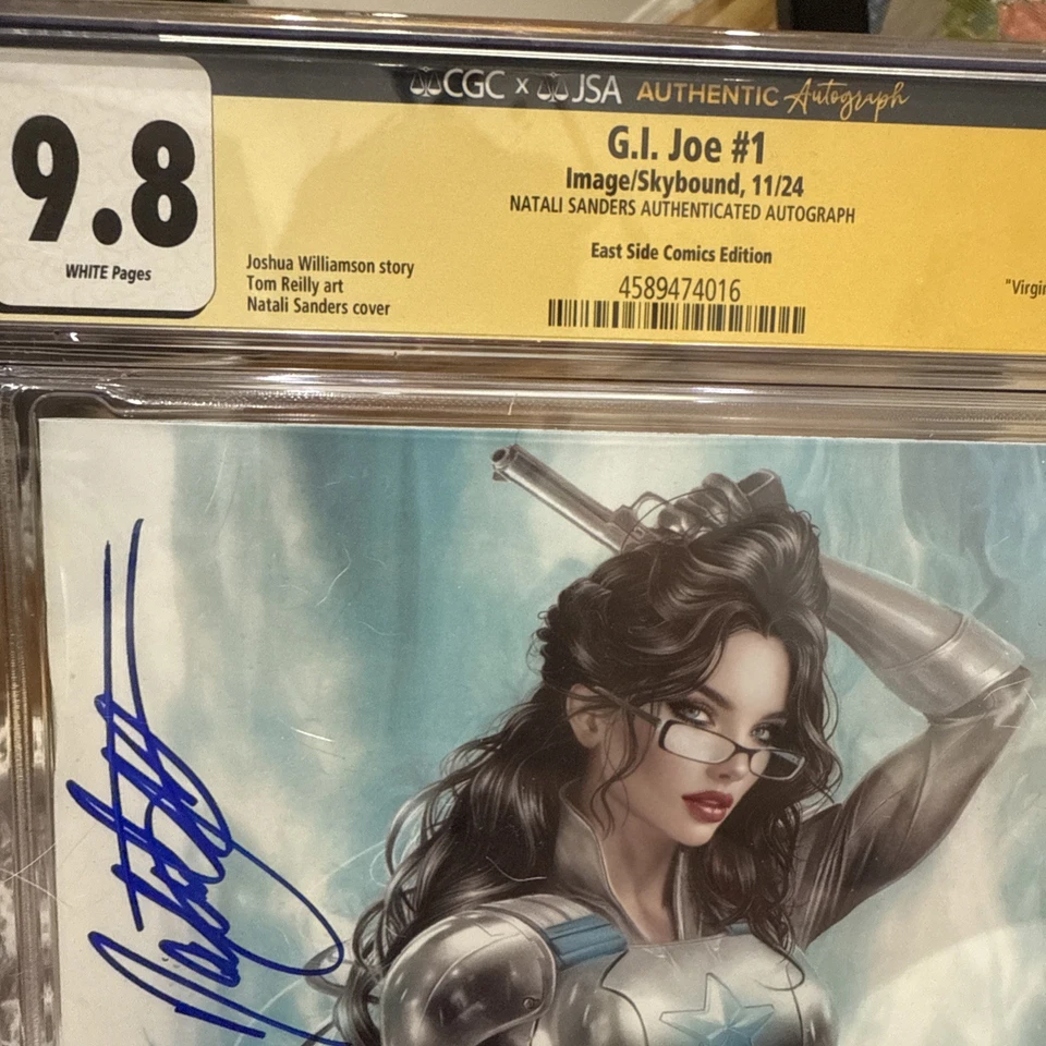 G.I. JOE #1 CGC SS 9.8 NATALI SANDERS SIGNED BARONESS VARIANT GI TRANSFORMERS - Image 4 of 4