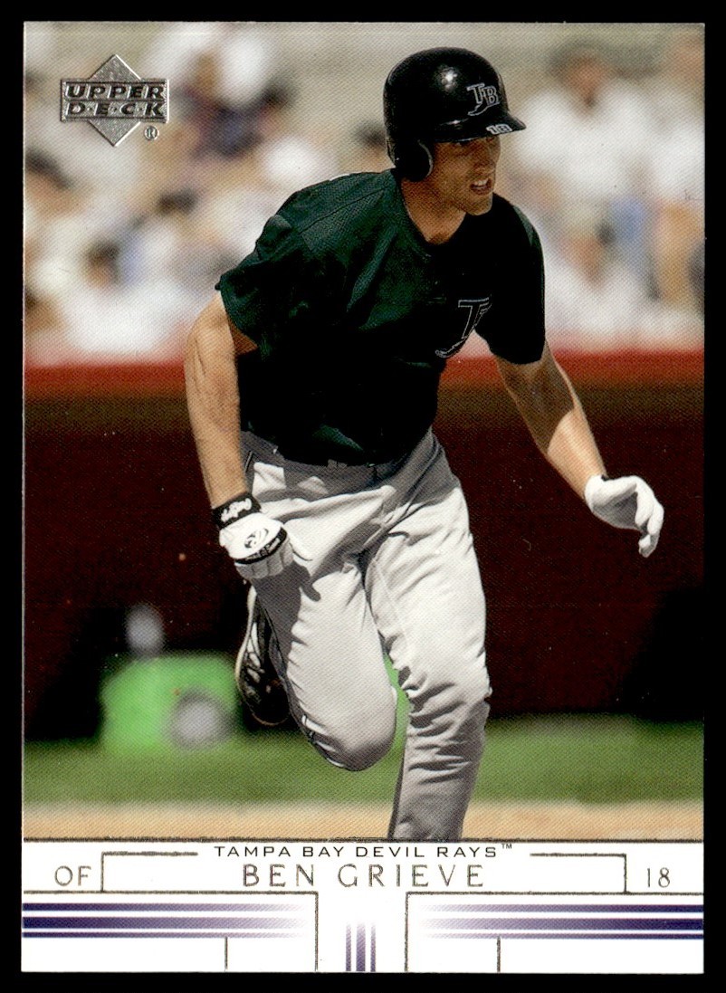 2002 Upper Deck Ben Grieve Tampa Bay Devil Rays #99
