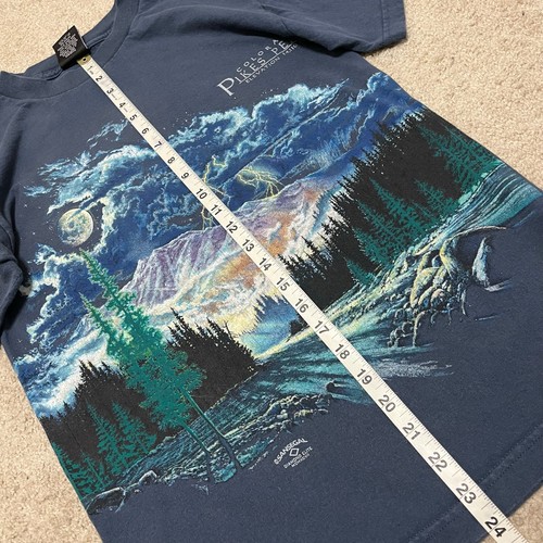 Vintage Sansegal Colorado Pikes Peak Mountain Nature Shirt Small - Picture 5 of 6