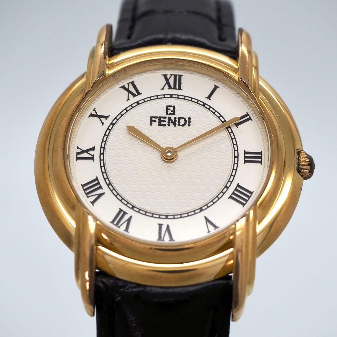 Good Condition FENDI Watch Men's 350J Gold Vintage Fendi,18833 thumbnail 6