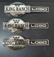 97-08 Ford F150 Lobo King Ranch Fender Emblems Set Of Three Right Left Tailgate