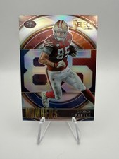 2021 Panini Select Football Select Numbers - George Kittle #SN-14 SILVER PRIZM
