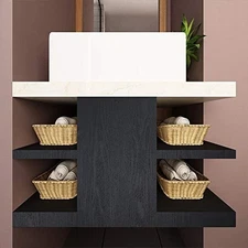 Black Wood Grain Contact Paper Peel Stick Self Adhesive Wallpaper Vinyl Wrap New