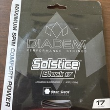Diadem Solstice Black 17 Gauge 1.20mm Tennis String