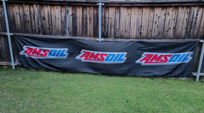 3' x 15' AMSOIL Arenacross Motocross Trackside Banner Mancave Garage Flag MX/SX