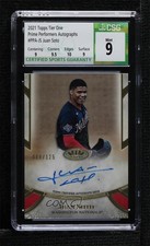 2021 Topps Tier One Prime Performers /125 Juan Soto #PPA-JS CSG 9 Mint Auto 0s2w