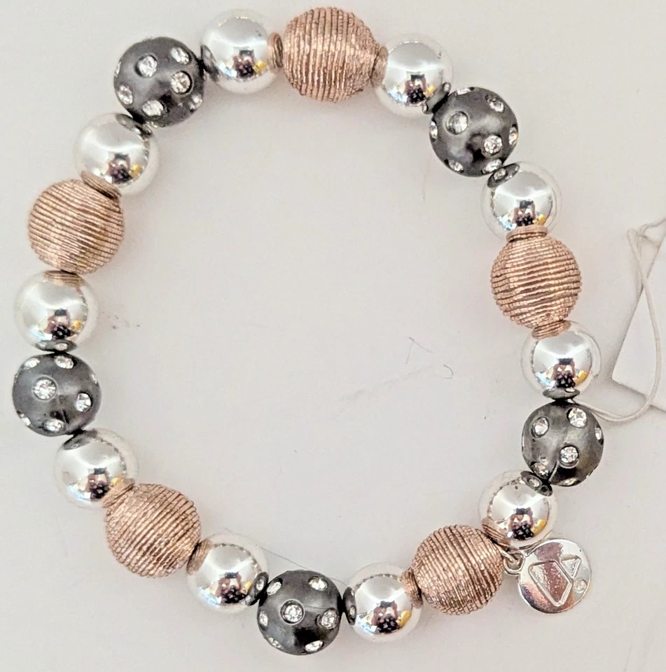 Liz Claiborne Золото, Серебро с прозрачными камнями Медный Цвет Заявление Совершенно Новый - Изображение 2 из 4