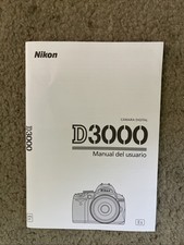 Nikon D3000 User Manual Guide Instruction Operator Manual In Spanish