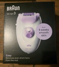 Image of Braun SE3 000 Silk Epil 3 White and Purple.Type 5320.New.Box never opened.