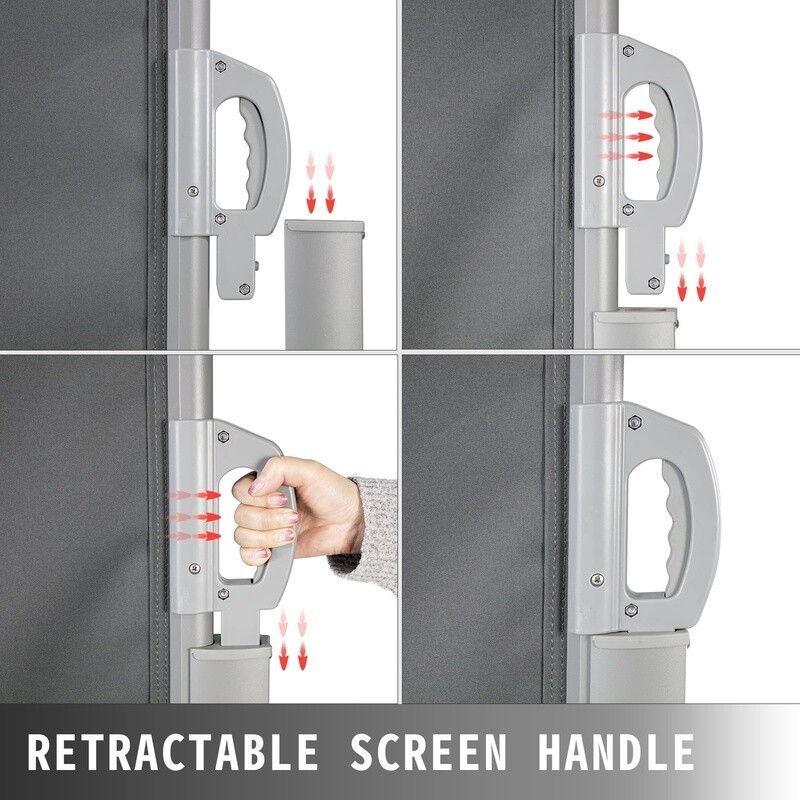 Retractable Side Awning Privacy Screen Outdoor Patio Divider Waterproof Shade US