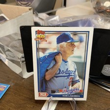 Tom Lasorda - 1991 Topps #789 - Los Angeles Dodgers Baseball Card